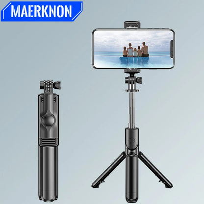 Phone Holder Wireless Selfie Stick Tripod 360 Degree Rotation Support For iPhone Xiaomi Samsung Mobile Phone Live Video Stand