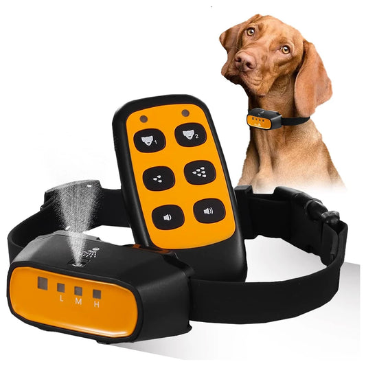 2 in 1 Citronella Dog Anti bark Training Collar Auto &Remote Control Safe Humane Spray Dog Training Collar for Small large Dogs