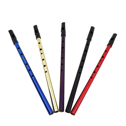 M MBAT 6 Holes Irish Whistle D Key Mouth Flute High quality Woodwind Musical Instrument Tin Penny Whistle Multi-color Brass Tube