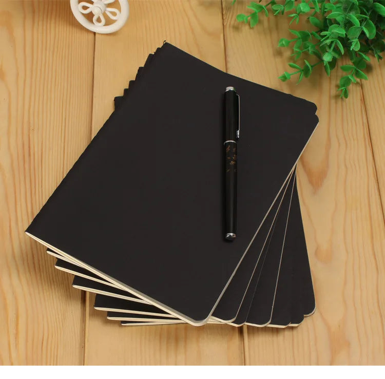 A5 Notebook 76 Pages Blank White Paper Daily Writing Planner Journal Notepad Drawing Painting Sketchbook