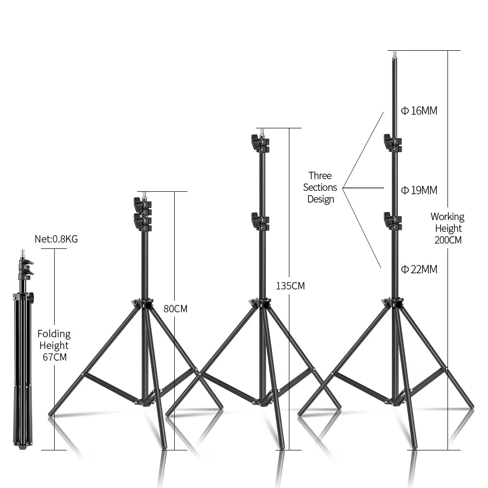 Softbox 50x70CM Photography Four Lamp Holders Lighting Kit With Photographic Tripod And Portable Bag For Photo Studio Shooting