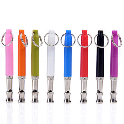 Adjustable Pet Dogs Training Whistle With Rope Behavior Training Ultrasonic Sound Flute Pet Discipline Silent Control Tools