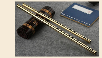 Professional  H62 Brass Tube  CDEFG Key 8 Holes Flute  Chinese Metal Flute  Classic Woodwind Musical Instrument