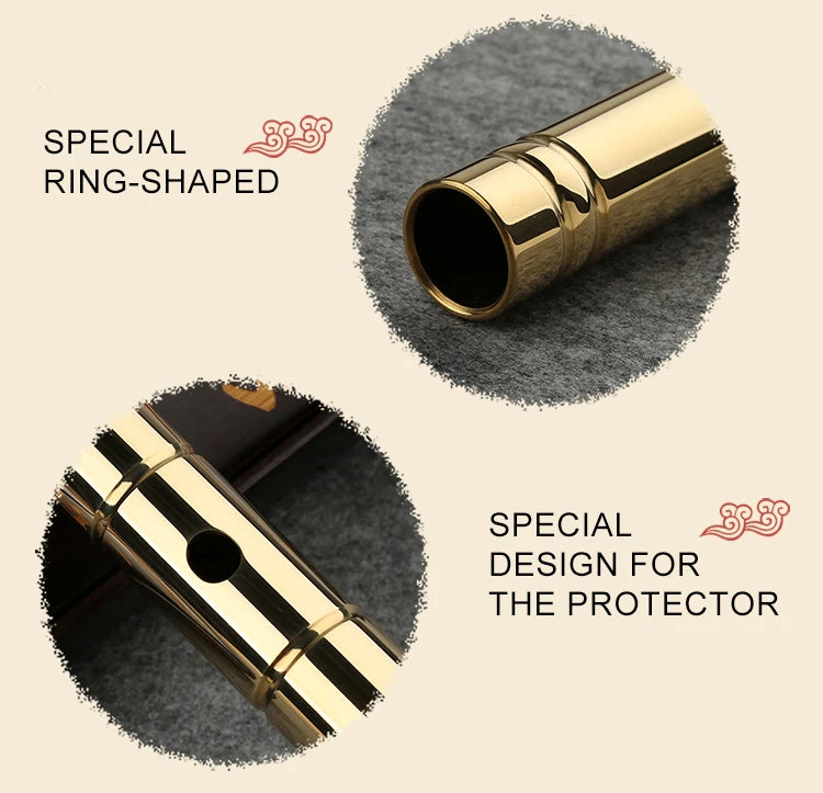 Professional  H62 Brass Tube  CDEFG Key 8 Holes Flute  Chinese Metal Flute  Classic Woodwind Musical Instrument