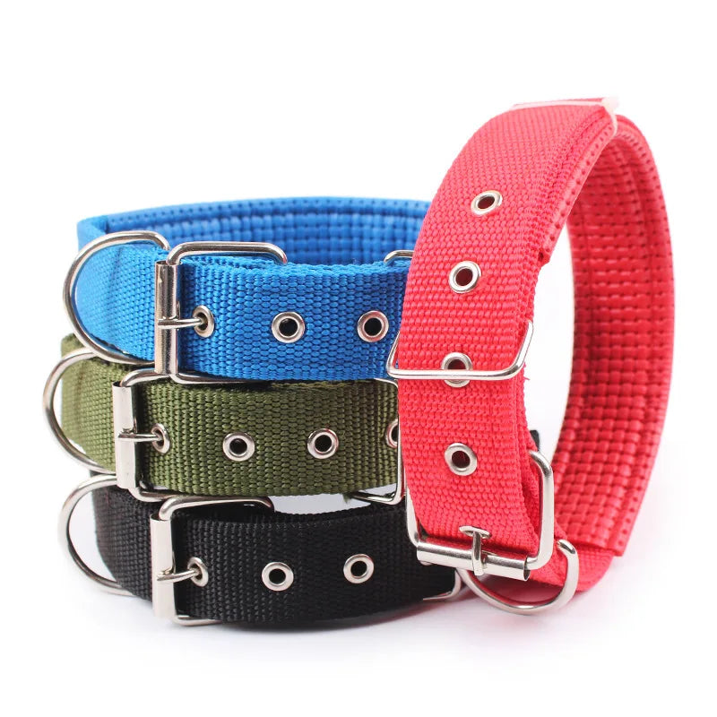 Solid Dog Collars  Nylon Dog Collar For Small Medium Large Dogs Teddy Keji Pitbull Bulldog Beagle