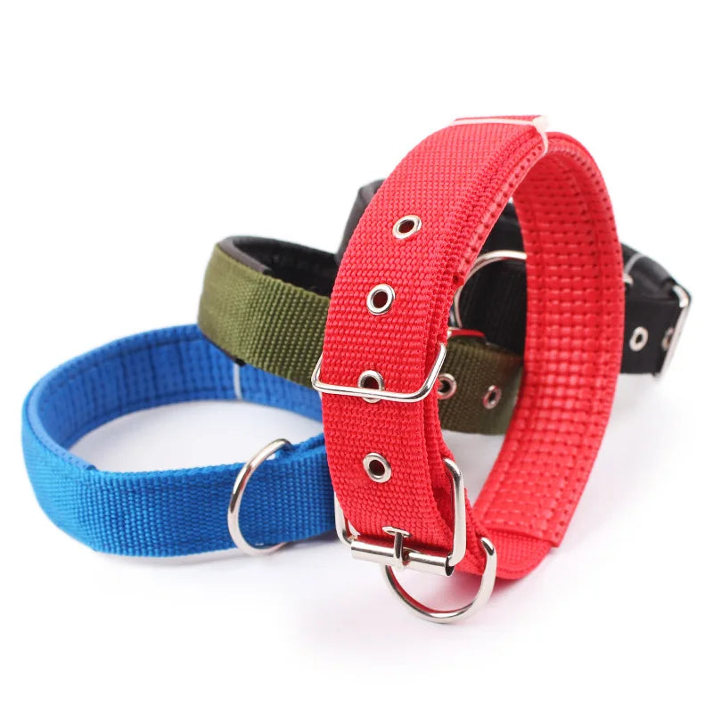 Solid Dog Collars  Nylon Dog Collar For Small Medium Large Dogs Teddy Keji Pitbull Bulldog Beagle