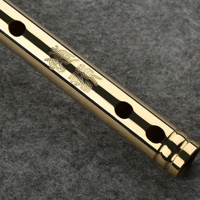 Professional  H62 Brass Tube  CDEFG Key 8 Holes Flute  Chinese Metal Flute  Classic Woodwind Musical Instrument