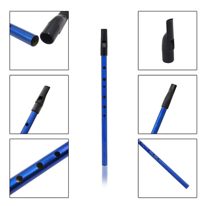 M MBAT 6 Holes Irish Whistle D Key Mouth Flute High quality Woodwind Musical Instrument Tin Penny Whistle Multi-color Brass Tube