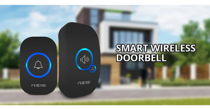 Fuers Wireless Doorbell Home Welcome Smart Door bell 150M Long Wireless Distance 32 Songs Home Welcome Chimes ringtone Colorful