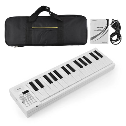 61-Key Foldable Electronic Piano Multifunctional Electronic Piano Keyboard LED Display Rechargeable Battery for Beginners