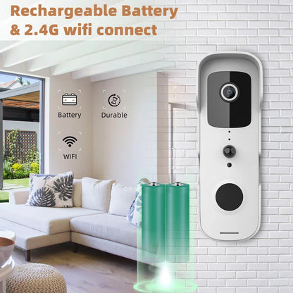 Tuya Smart Video Doorbell Waterproof Night Vision Home Security 1080P Full HD Camera Digital Visual Intercom WIFI Tuya Door Bell