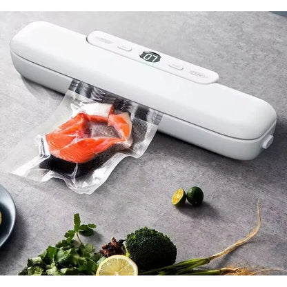 Electric Food Vacuum Sealer Machine And Storage Bags One Touch Fast Vacuuming For Wet Or Dry Food Kitchen Vacuum Sealing Machine