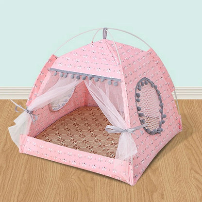 Cat Tent Bed Pet Products The General Teepee Closed Cozy Hammock with Floors Cat House Pet Small Dog House Accessories Products