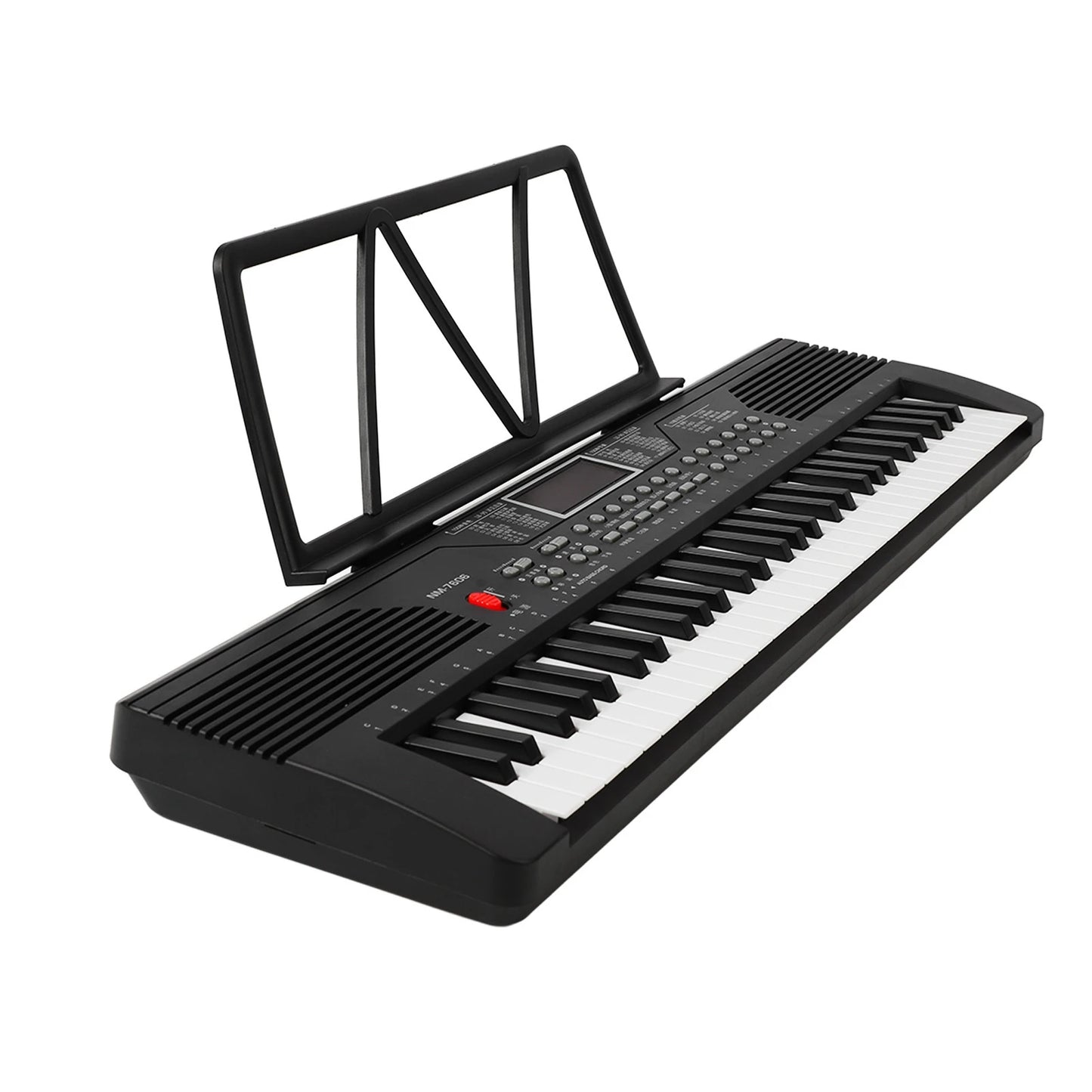 Electric Keyboard Piano Plastic Professional Electric Piano with Microphone Audio Cable Sheet Music Stand for Beginner