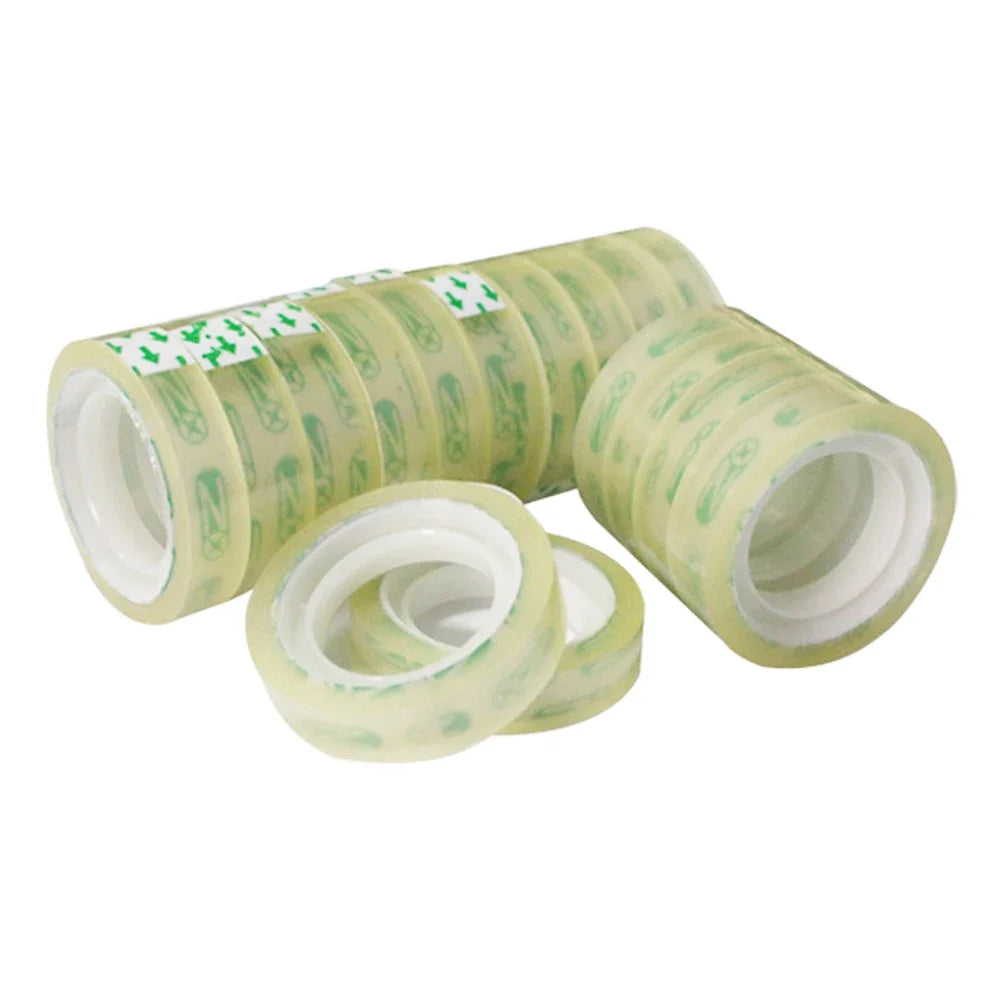 15mm width clear tape 1/2/6 Rolls  school transparent tape office Adhesive Tapes high-viscosity sealant packaging TMJ-001-15mm