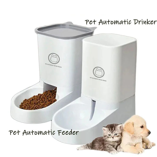 3.8L Large Capacity Pet Dog Automatic food Feeder cat Water Dispenser Fountain dog dirinker cat feeder Food Bowl Pet Supplies