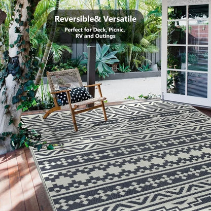 Outdoor Rug, Outdoor Rugs Waterproof Mat Rugs for Patios Clearance Carpet, Camping Rugs Large Plastic Straw Rug, Patio Rug