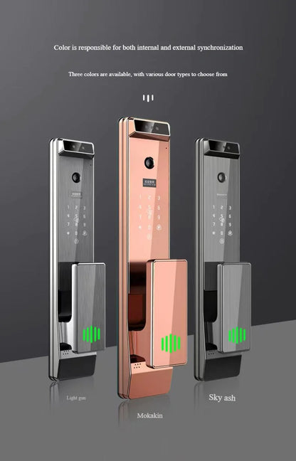 Voice Control Tuya APP Face Recognition Smart Door Lock Electronic Digital Door Lock Fully Automatic Door Lock With Camera