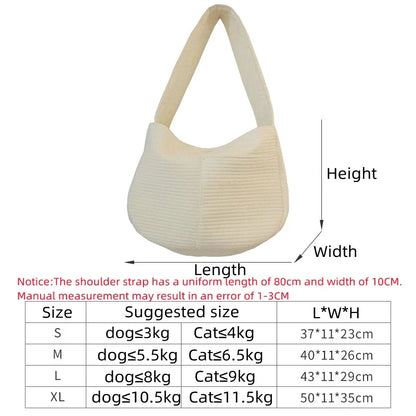 Portable Pet Bag Comfort Breathable cat One Shoulder Bag Outdoor Travel dog Crossbody Bags cat Canvas Sling Carrier pet Supplies