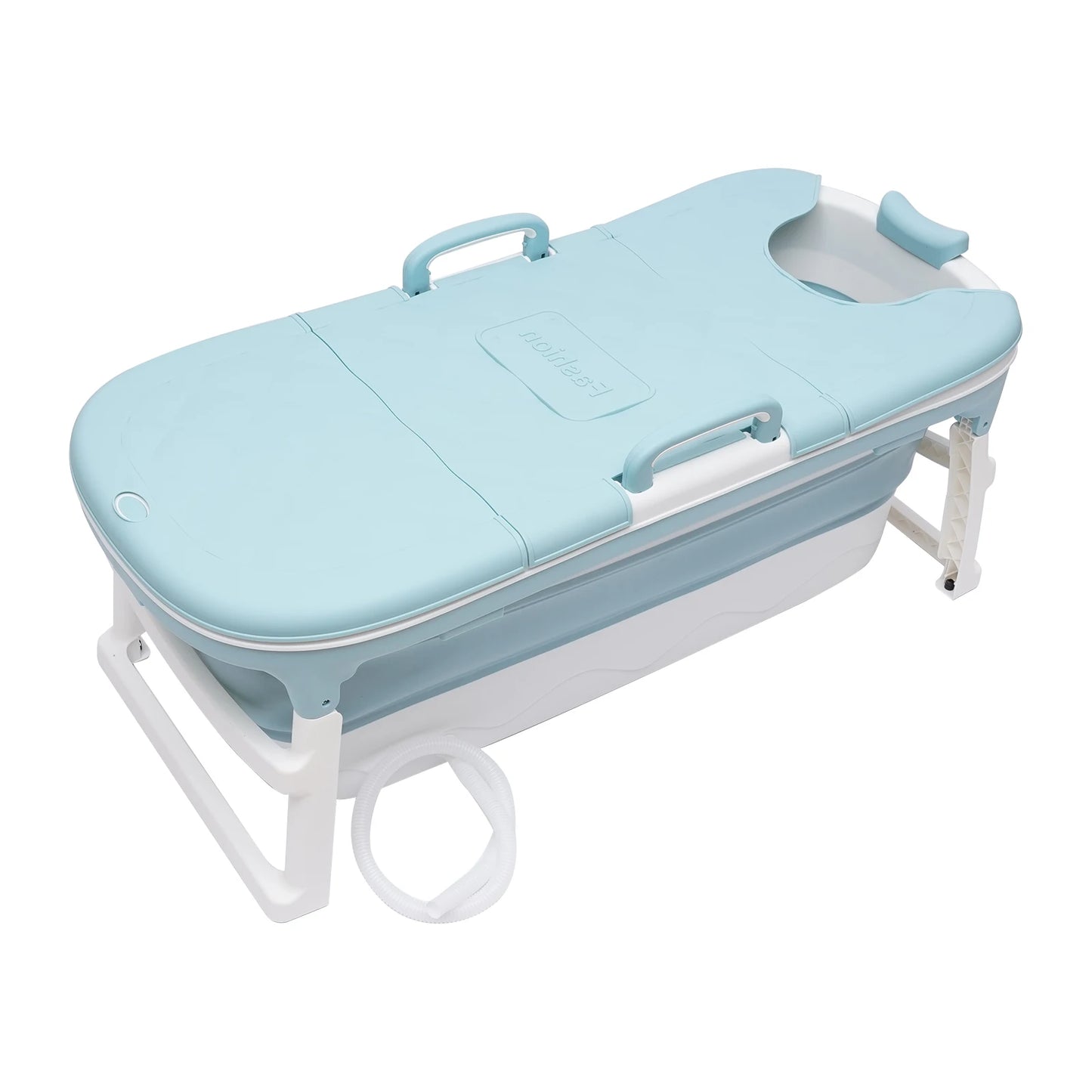 Portable Foldable Iatable BathTub Blue Bath Collapsible For Adults Large Tub Spa 138CM Home Application Massage Barrel