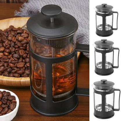 Stainless Steel Tea and Coffee Brewer with Filter Heat-Resistant Anti-Rust Multifunctional with Handle for Making Coffee