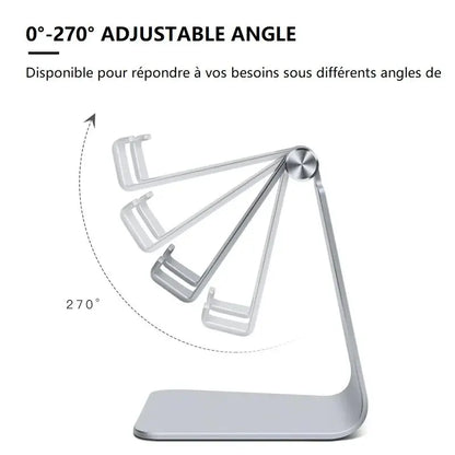 Aluminum Phablet Phone Universal Desktop Stand Double Folding Portable Telescopic Stand Folding Storage Multi Angle Adjustment