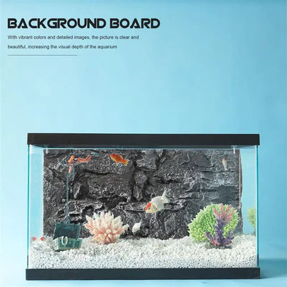 Aquarium 3D Decor Board Rock Dragon Background Tank Reptile Terrarium Snake Bearded Stone Backgrounds Wall Reptiles Backdrop