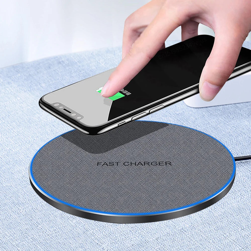 Wireless Charger Pad for Samsung Galaxy S24 S23 S22 USB C Fast Wireless Induction Charging Station for iPhone 15 14 13 12 ProMax