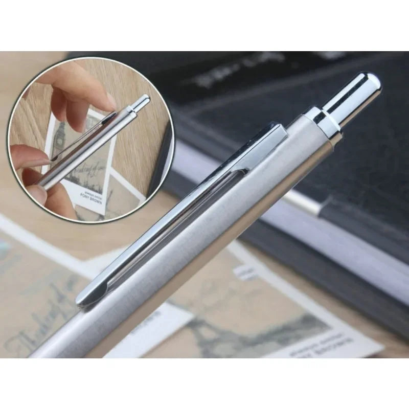 Metal Mechanical Pencil 0.3/0.5/0.7/0.9/1.3/2.0mm Drawing Automatic HB Pencil Set with Leads Office School Writing Art Supplies