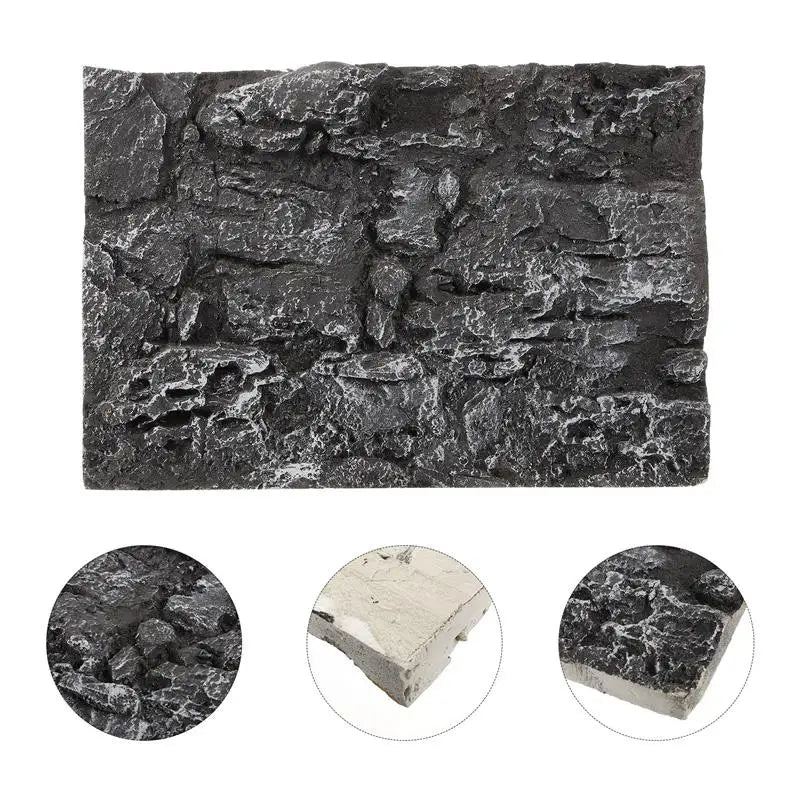 Aquarium 3D Decor Board Rock Dragon Background Tank Reptile Terrarium Snake Bearded Stone Backgrounds Wall Reptiles Backdrop