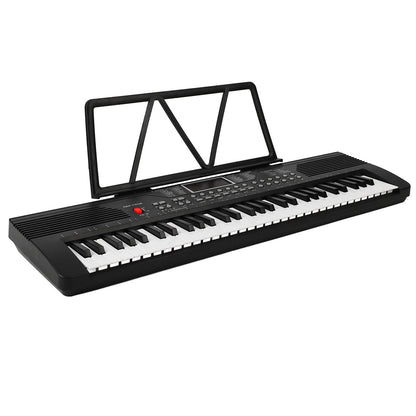 Electric Keyboard Piano Plastic Professional Electric Piano with Microphone Audio Cable Sheet Music Stand for Beginner