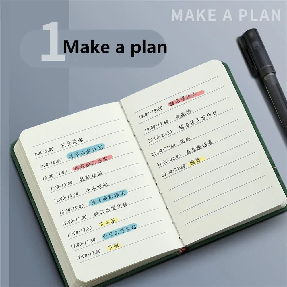 A7 Mini Notebook Portable Pocket Notepad Memo Diary Planner Agenda Organizer School Stationery Office