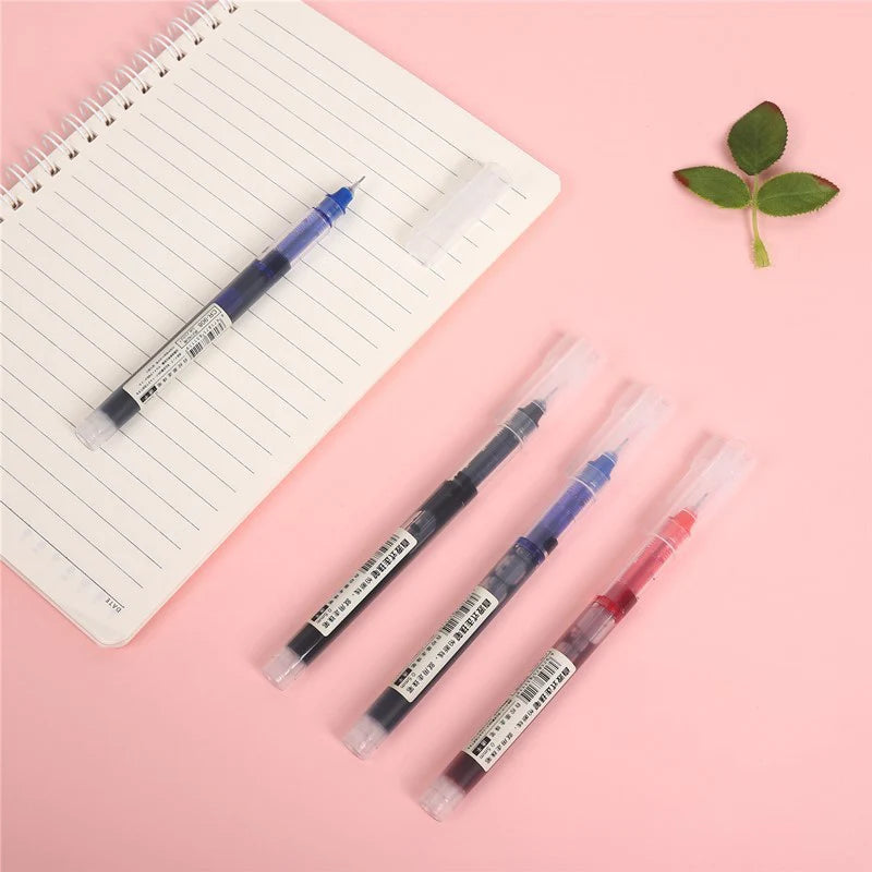 5/10 Pcs Exam Signature Ballpoint Pen 0.5mm Black Blue Ink High Capacity Gel Pens For Writing School Office Stationery Supplies