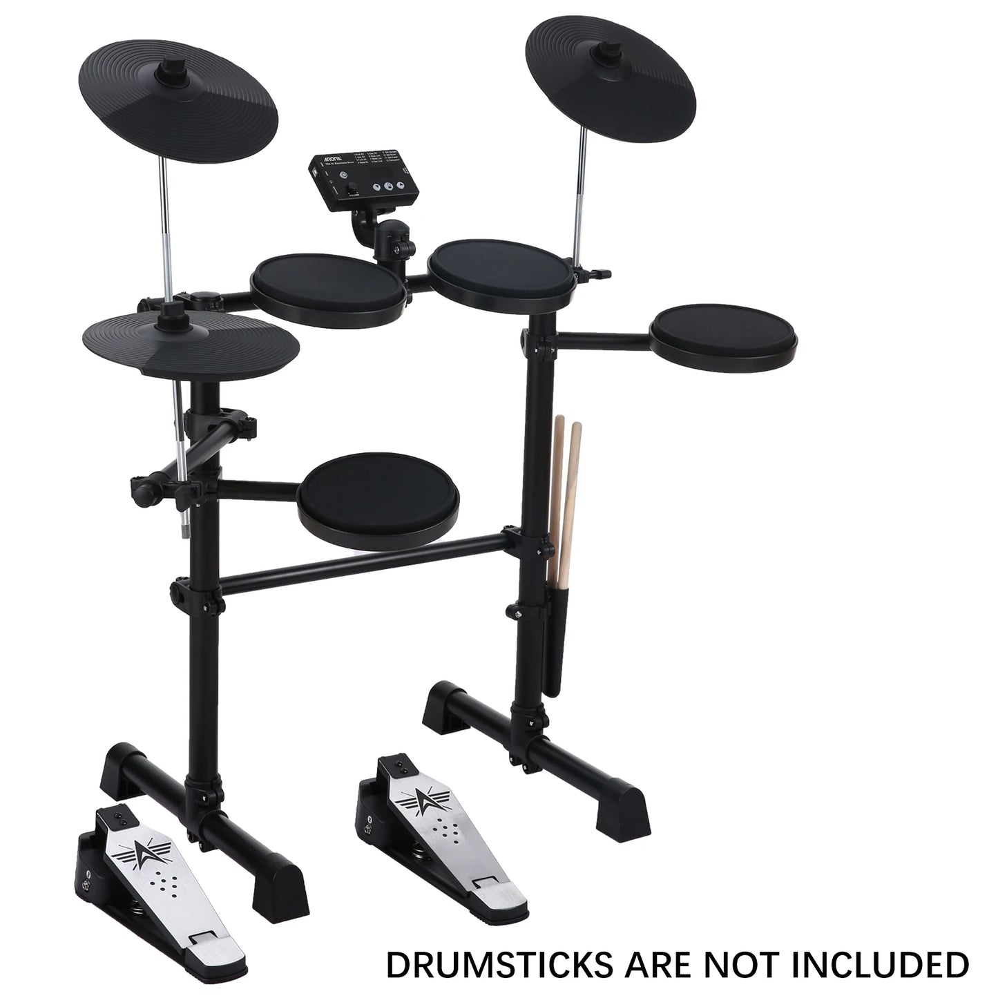 Electric Drum Set 8 Piece Electronic Drum Kit for Adult Beginner 144 Sounds Hi-Hat Pedals and USB MIDI Connection Music Gifts