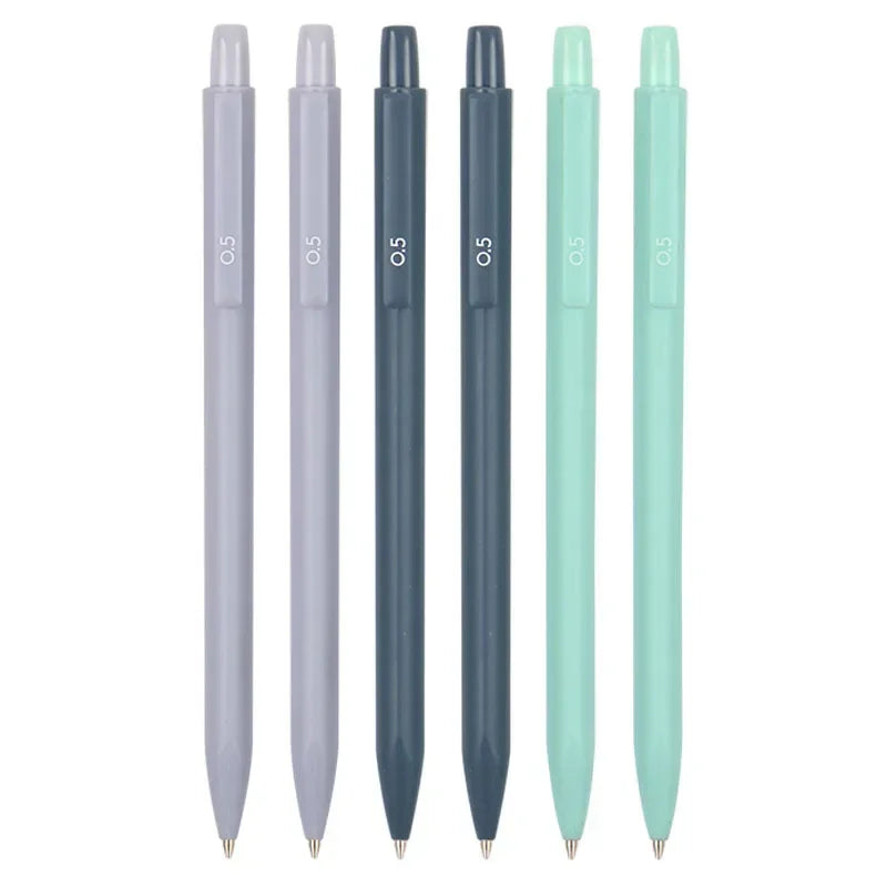 6pcs/set Fashion Macaron Mechanical Pencil Cute 0.5/0.7mm Student Automatic Pen For Kids Gift School Stationery Office Supplies