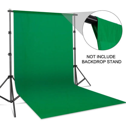 Photography Background Backdrop Cloth Smooth Green White Black Pure Cotton Chromakey Screen Photo Studio Live Streaming