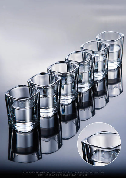 Shot Glass Set White Wine Glass Cup Holder Drinkware Set Spirit Glass Bar KTV Wine Glass Holder Glass Cup Storage Rack