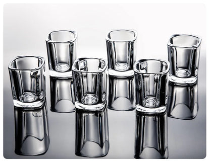 Shot Glass Set White Wine Glass Cup Holder Drinkware Set Spirit Glass Bar KTV Wine Glass Holder Glass Cup Storage Rack