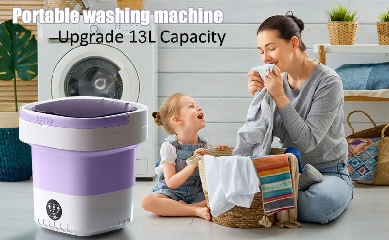 ZNOOOE Portable washing machine Foldable Mini Washing Machine Small Washer  washing machines  home appliance