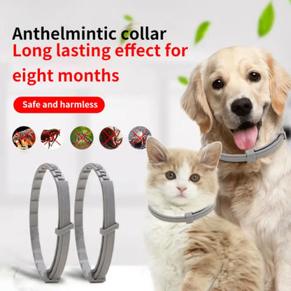 Pet Dog Cat Collar Anti Flea Mite Lice Insecticide Mosquito Outdoor Adjustable Pets Deworming Collar Pet Products