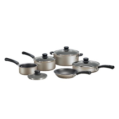 9-Piece Non-Stick Cookware Set, Champagne