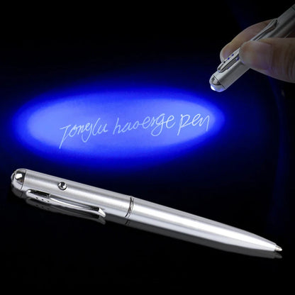 1PC Creative Magic LED UV Light Ballpoint Pen Invisible Ink Pen Secret Message Writing Drawing Pen Ballpoint Pens School Supplie