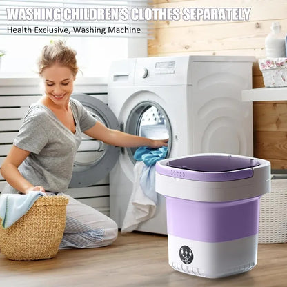 ZNOOOE Portable washing machine Foldable Mini Washing Machine Small Washer  washing machines  home appliance