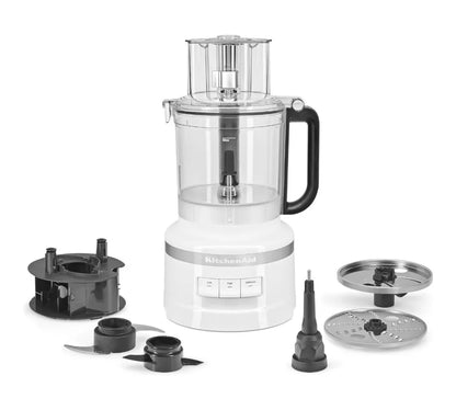 13-Cup Food Processor and Vegetable Chopper, Stainless-Steel Blades,3-Speed 500-Watt Motor, with the 3-in-1 feed tube, Household