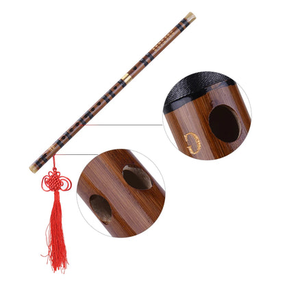 Pluggable Bitter Bamboo Flute Dizi Traditional Handmade Chinese Musical Woodwind Instrument Key C/D/G Professional Performance