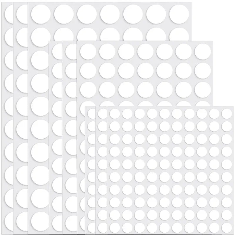 50-100Pcs Double Sided Sticky Dots Tape No Trace Tape Self Adhesive Dots Stickers for Poster Festival Wall Hanging Decor 10-30MM