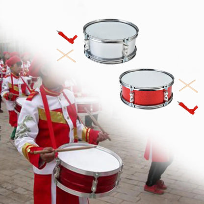 11" Snare Drum with Gloves Lightweight Musical Instruments Percussion Instrument for Kids Children Adults Gifts