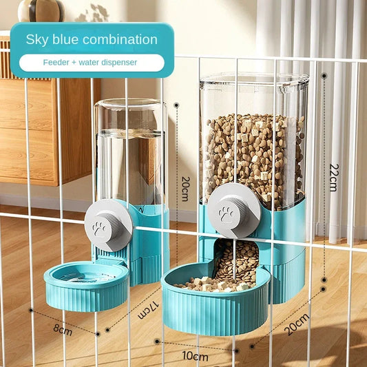 Pet Hanging Pet Water Dispenser Dog Water Supplies Hanging Cage Dog Basin Cat Bowl Automatic Feeder  Water Bottle  Pet Supplies