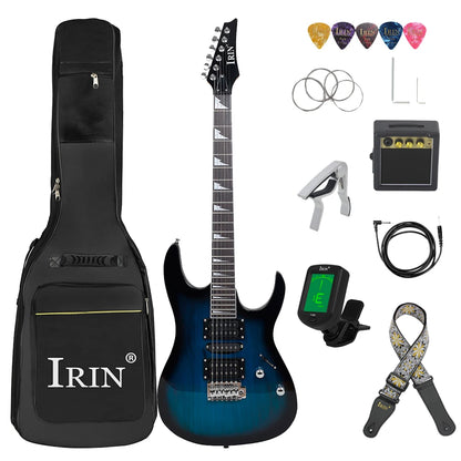 IRIN 24 Frets 6 Strings Electric Guitar Maple Body Maple Neck Electric Guitarra With Amp Necessary Guitar Parts & Accessories