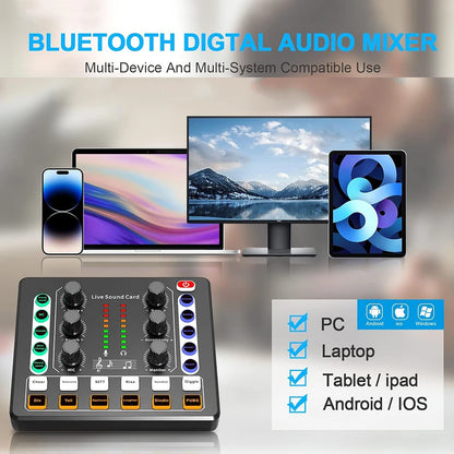 BM-800 Recording Studio Package with Voice Changer,Live Sound Card - Audio Interface for Live Streaming YouTube TikTok